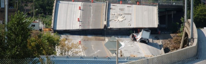 collapsed bridge