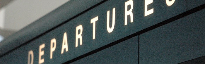 departures sign