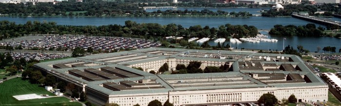 aerial view of pentagon