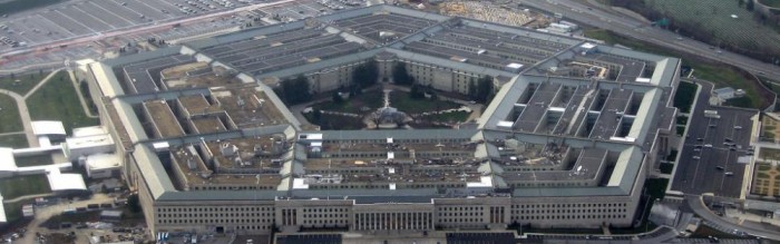 aerial view of pentagon