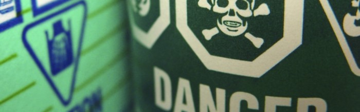 Danger Warning: Toxic/Flammable Label